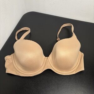 Body by Victoria Secret Lined Demi Bra 34D Underwire‎ Padded Nude Casual